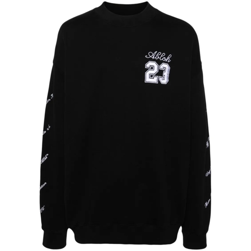 Off-White Logo Crewneck Sweatshirt Black Felpe