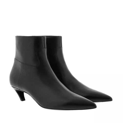 Balenciaga Slash Heel Ankle Boots Leather Black Enkellaars