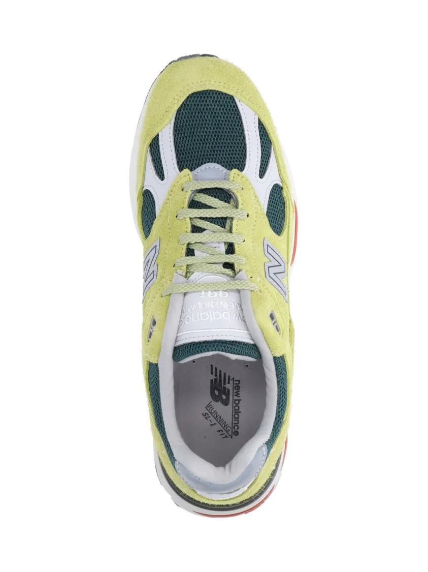 Thumbnail - New Balance Low-Top Sneaker - Layered Suede And Mesh Sneakers With Iconic Accent - Gr. 10_5 - in Gelb - für Damen