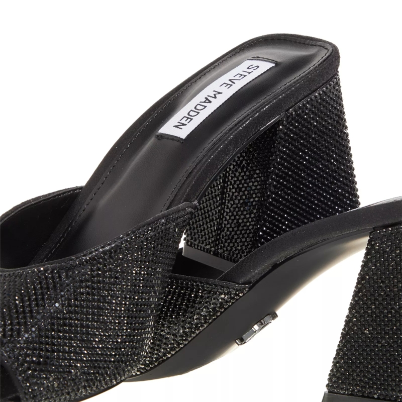 Steve Madden Mules Glowing-R Sandal Black Crystal(Image 3)