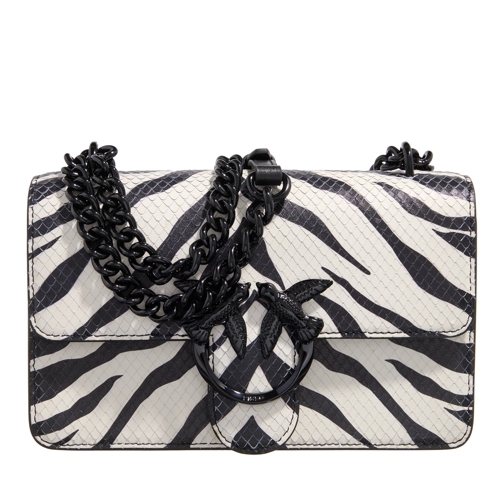 PINKO Love One Mini Dc Black/White Borsetta a tracolla