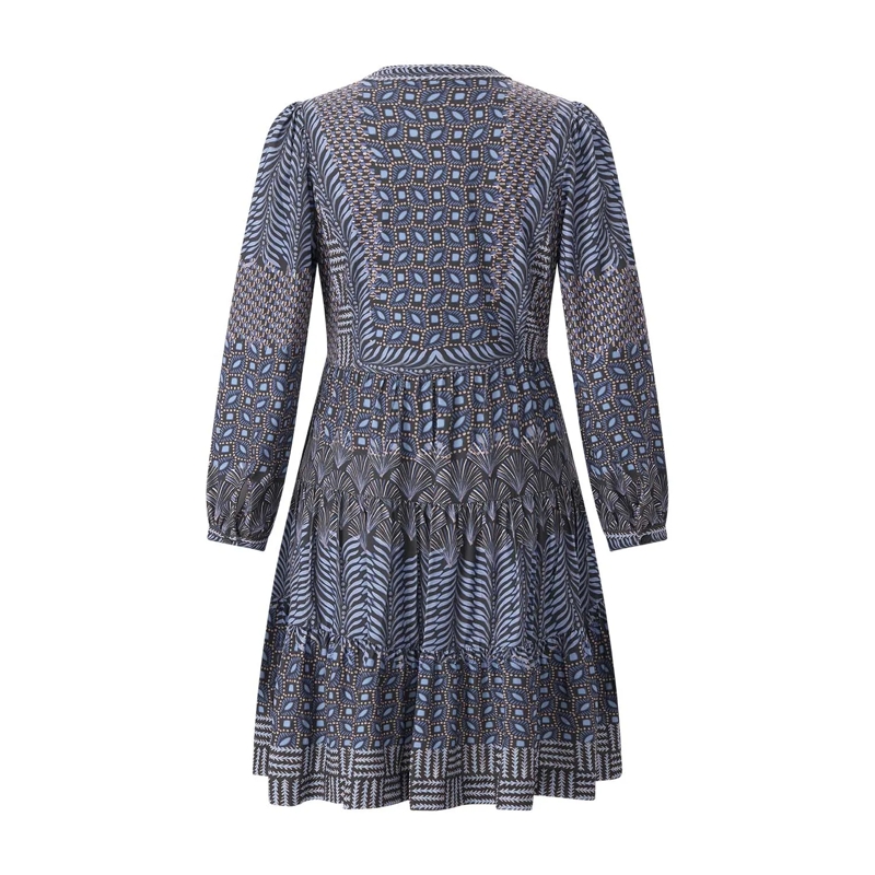 Hale Bob Mini-robe Minikleid mit V-Ausschnitt blau(Image 2)