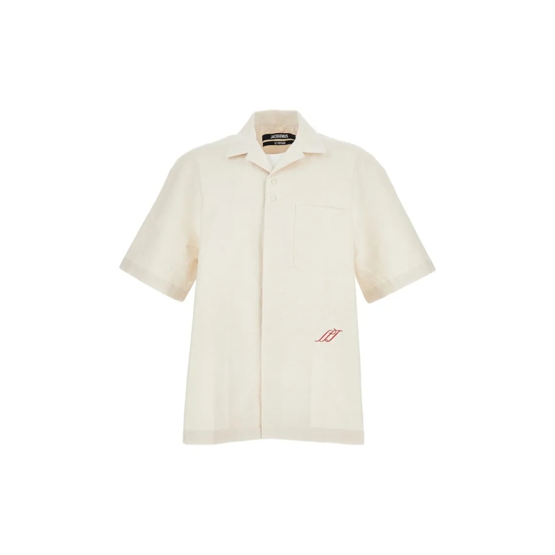 Jacquemus Overhemd La Chemise Romarin Shirt Neutrals