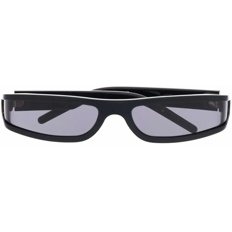 Rick Owens Sonnenbrille Sunglasses Fog Black Temple/black Lens schwarz
