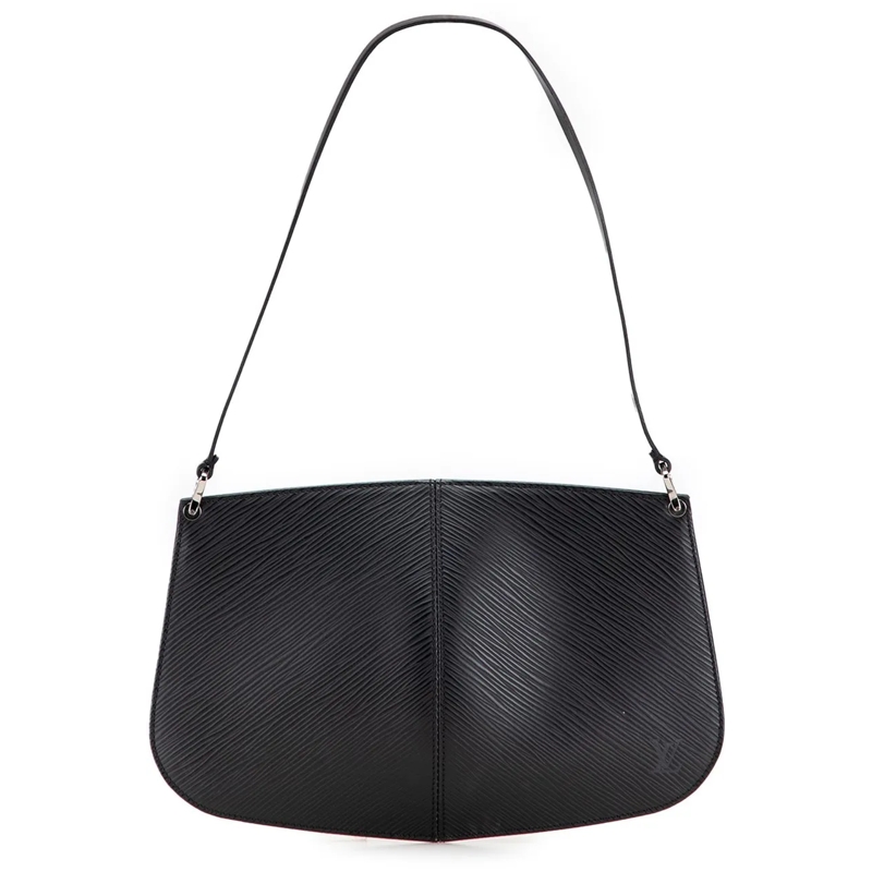 Louis Vuitton Schultertasche Epi Demi Lune Pochette schwarz