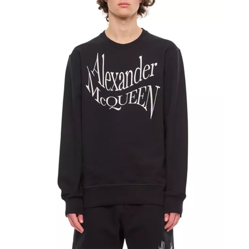 Alexander McQueen Cotton Sweatshirt Black 