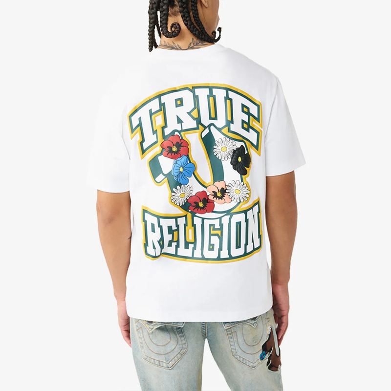 True Religion T-Shirt T-Shirt GARDEN weiss(Image 4)