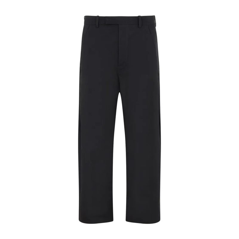 Craig Green Pantalon de costume Green Black Cotton Uniform Leg Trouser Black