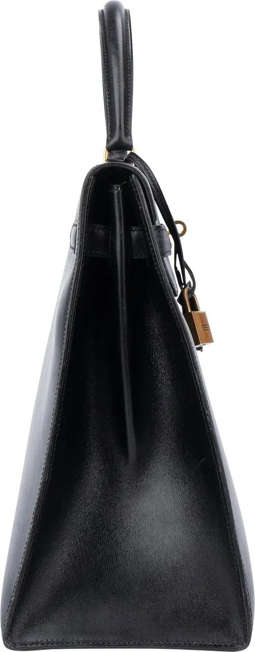 Thumbnail - Hermès Crossbody Bags - Hermes Noir Boxcalf Kelly 35 Handbag - Gr. unisize - in Bunt - für Damen