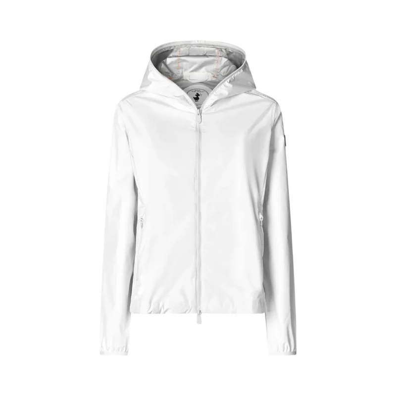 Save the Duck  Windproof Jacket With Adjustable Hood White