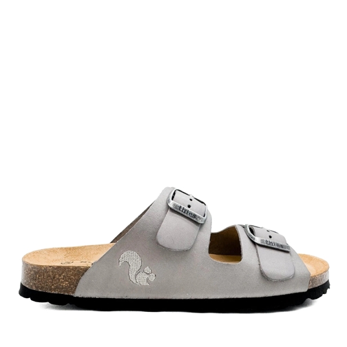 thies Hausschuh thies 1856 ® Eco Leather Sandal grey (W/X) mehrfarbig