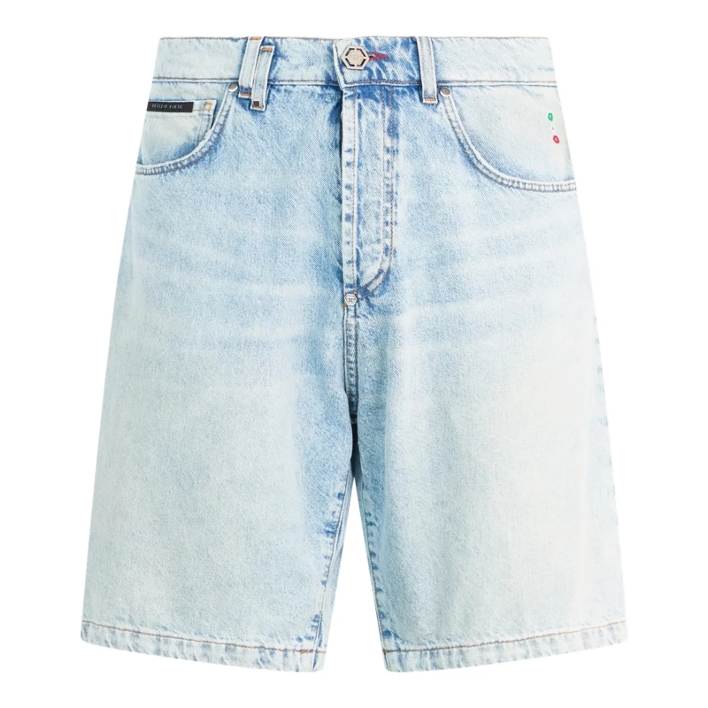 Philipp Plein Shorts Formentera Fit Shorts Basic hellblau