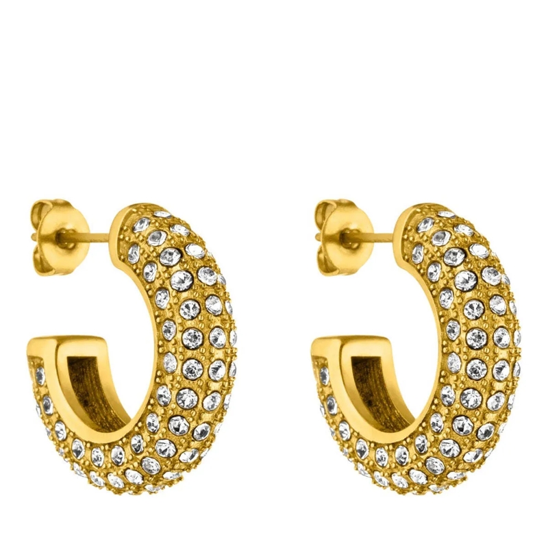 Purelei Ohrstecker Ohrringe Big Glitter gold