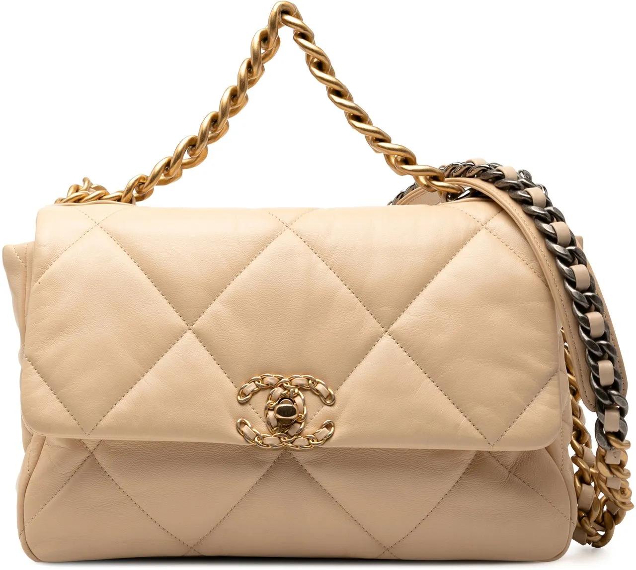 Chanel Hobo Bags - Large Lambskin 19 Flap - Gr. unisize - in Braun - für Damen