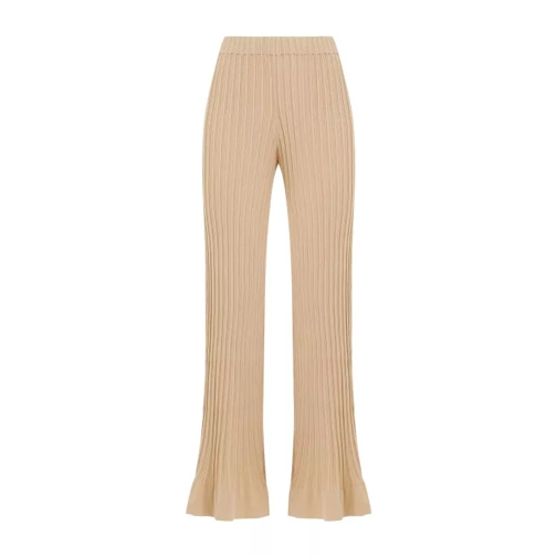 By Malene Birger Warm Sand Beige Cotton Kenzie Pants Brown 