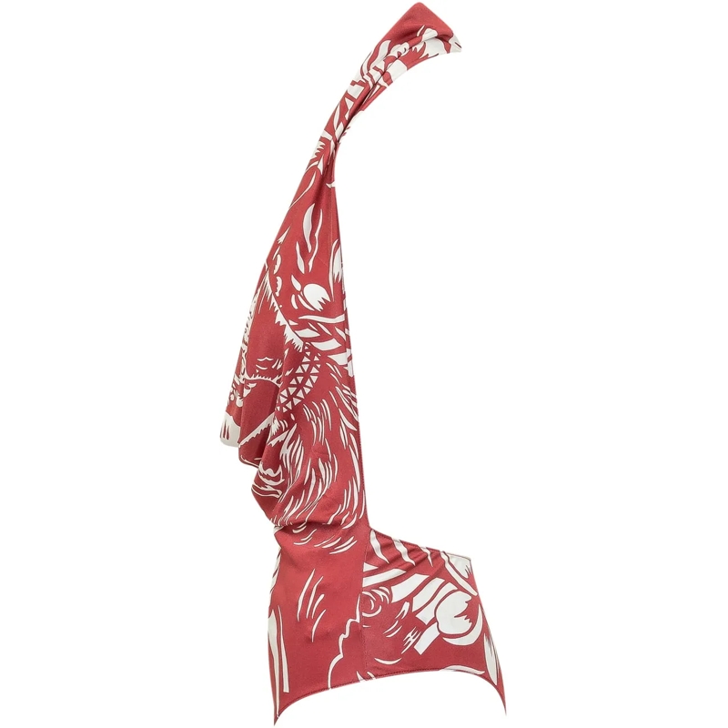 Dsquared2 Body Body con Scollo All American e Stampa Floreale Dan rot(Image 3)