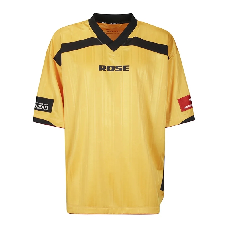 Martine Rose T-shirt Printed Football T-Shirt Yellow