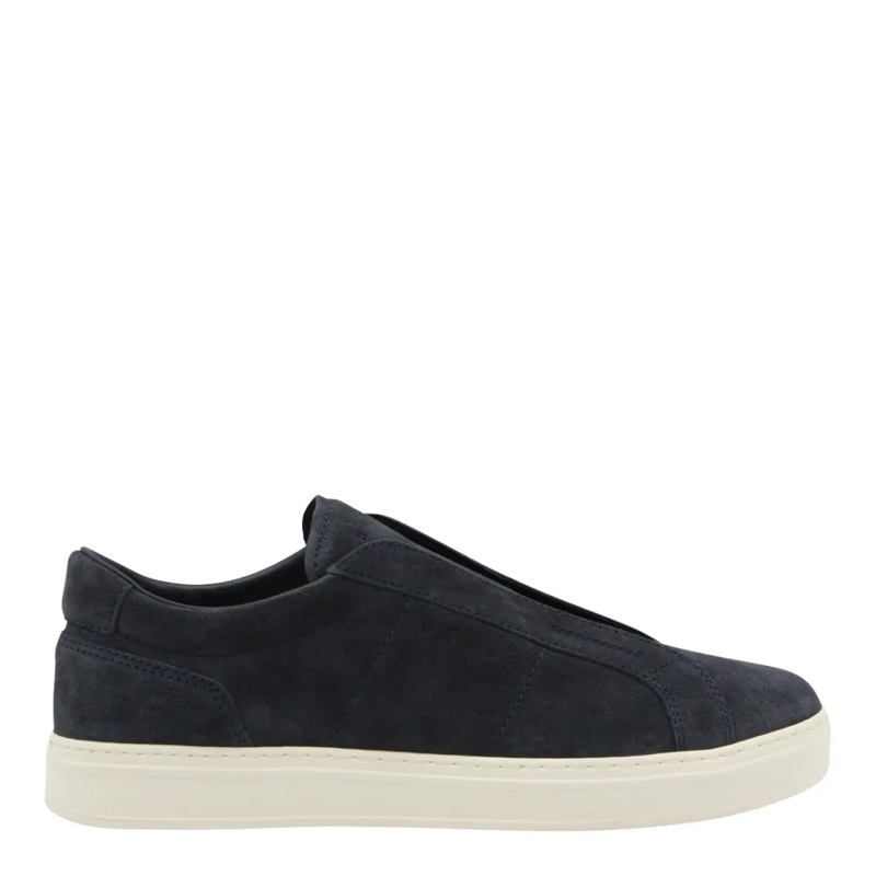 Hogan Lage-top sneaker Slip-On Dark Navy Suede Sneakers Black