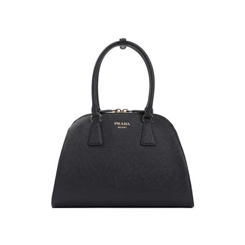 Prada Saffiano Calf Leather Tote Bag Black Fourre-tout