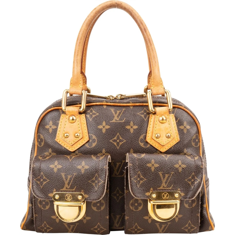 Louis Vuitton Tote Louis Vuitton Monogram Canvas Manhattan PM Handbag braun