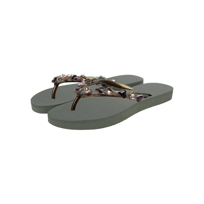 UZURII Flip Flops Zehentrenner Heart Bronze dunkel-grün(Image 2)