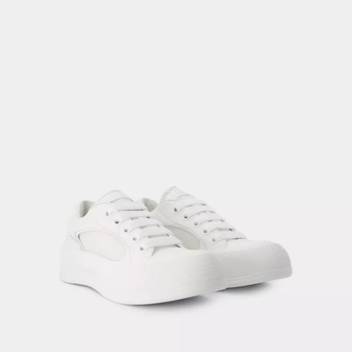 Alexander McQueen sneaker basse Deck Sneakers  - Calfskin - White White (Image 2)