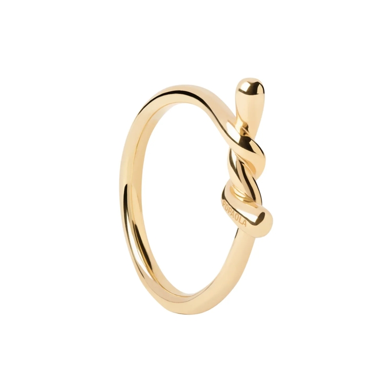 PDPAOLA Bague Twist Ring Gold