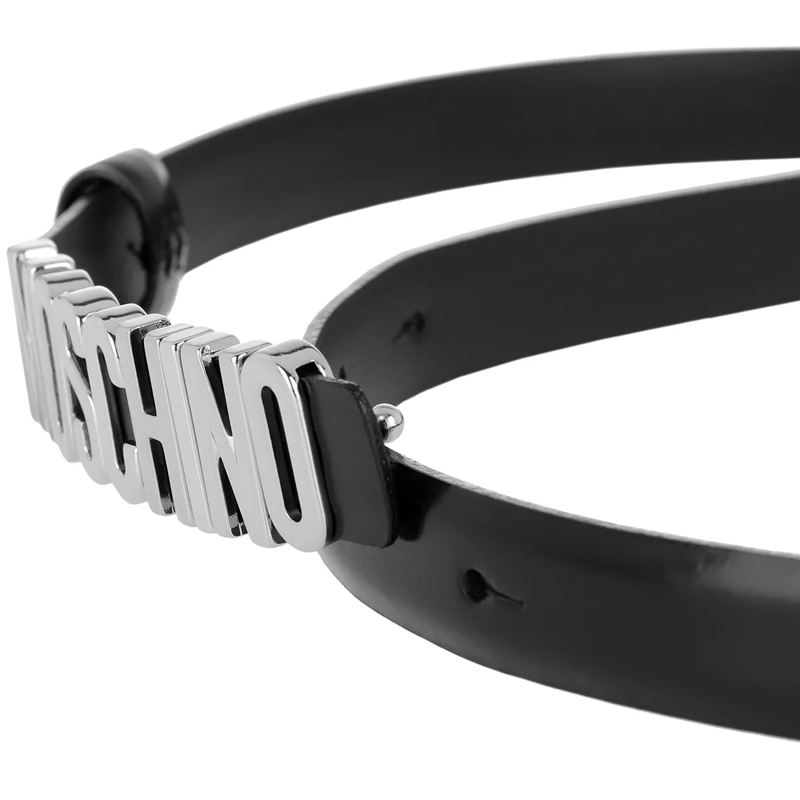 Moschino Dünner Gürtel Belt Black(Image 3)