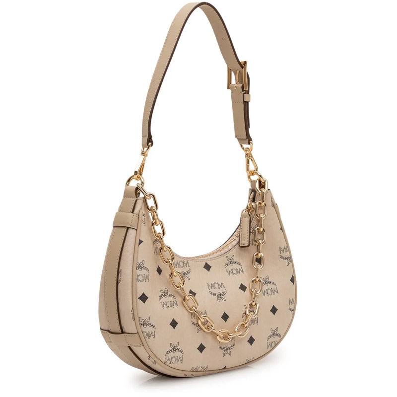 MCM Schultertasche Borsa Hobo Aren Small beige(Image 3)