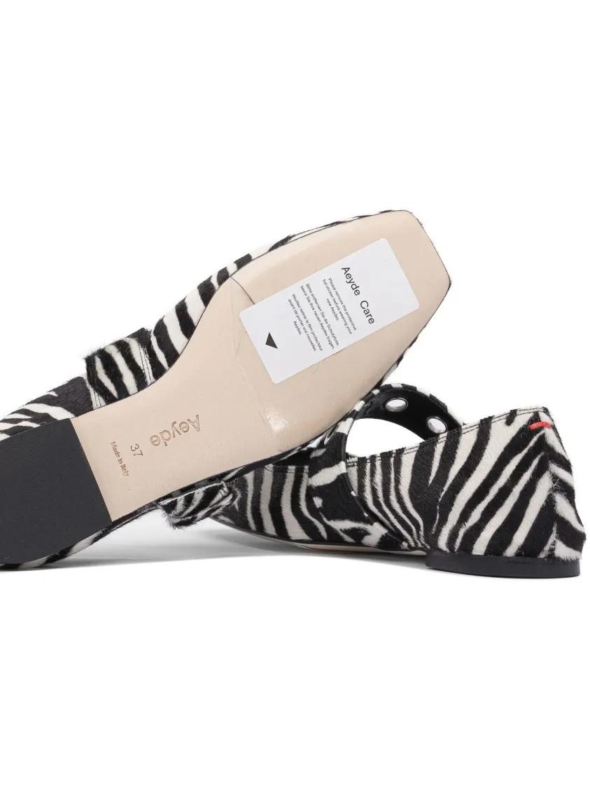 Thumbnail - Zebra Print Ballerinas - Gr. 41 (EU) - in Grau