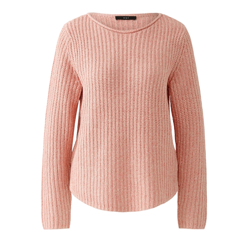 Oui Sweatshirt Pullover NAOLIN rosa