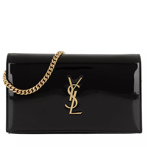 Saint Laurent YSL Monogramme Wallet On Chain Leather Black Crossbody Bag