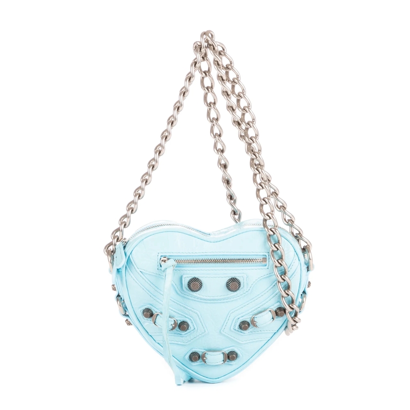 Balenciaga Crossbody Bag Le Cagole Heart Mini blau