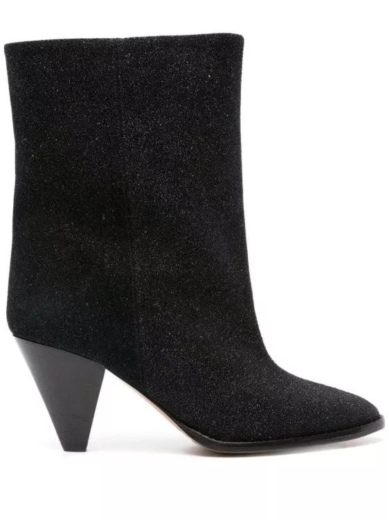 Isabel Marant Stiefel - Rouxa Suede 85Mm Boots - Gr. 37 (EU) - in Schwarz - für Damen