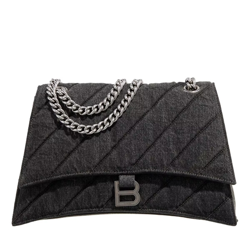 Balenciaga Medium Crush Shoulder Bag Charcoal Bag Crossbody Bag
