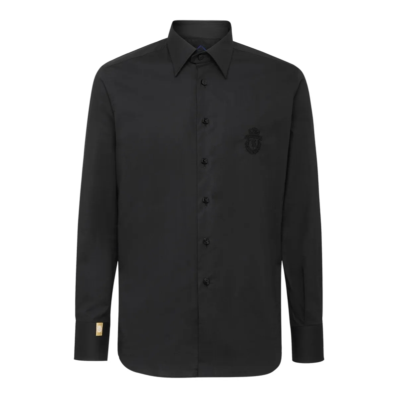 BILLIONAIRE Hemd Hemd Slim Fit schwarz