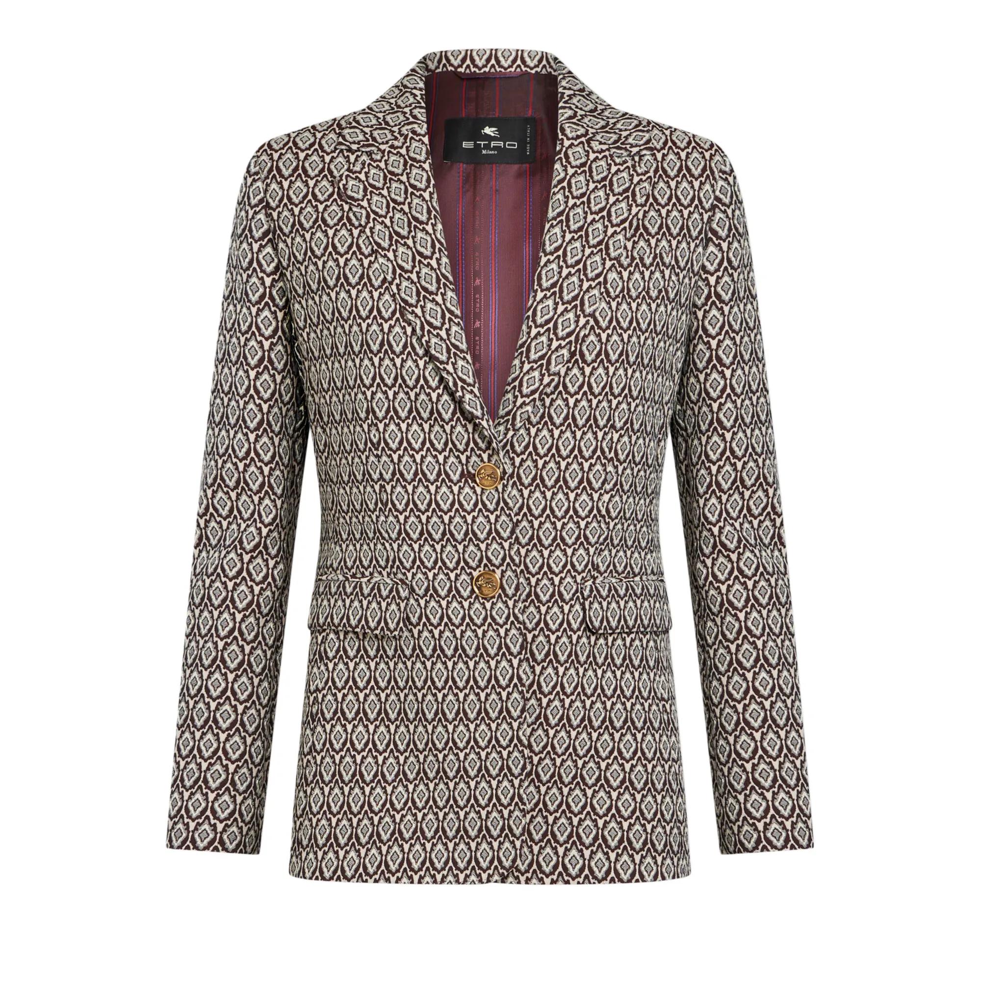 Etro - Jacket Woman - Größe I48 - quarz