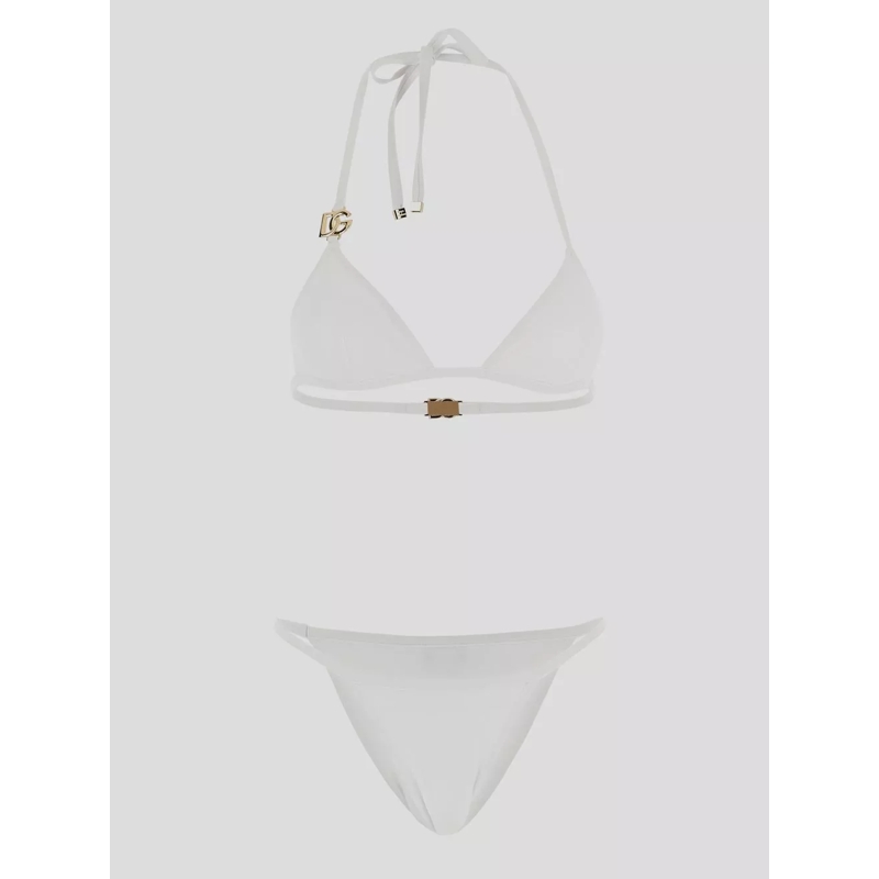 Dolce&Gabbana  Logo Triangle Bikini – White White