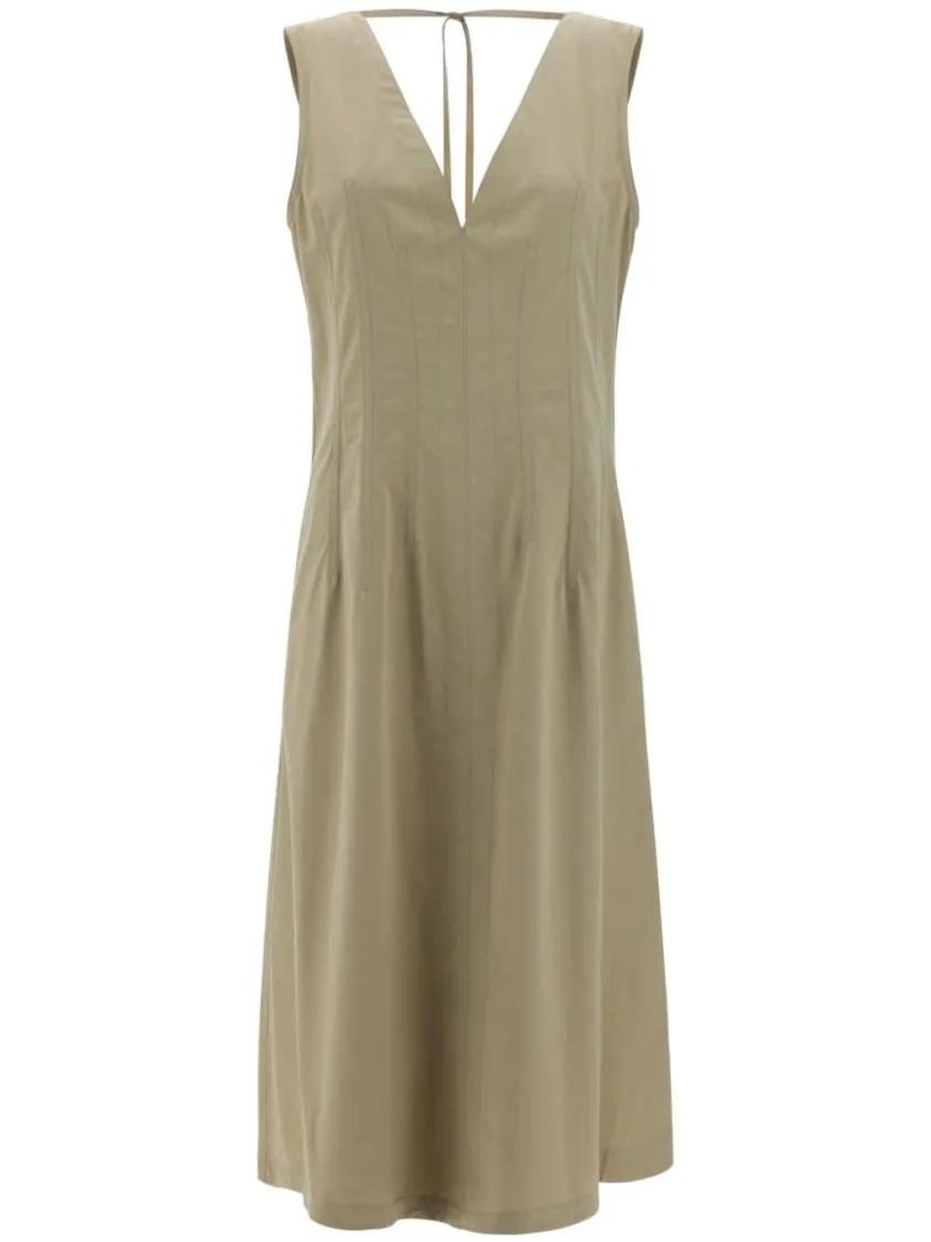 Bottega Veneta - Sleeveless Sand-Beige Dresses - Größe 42 - beige