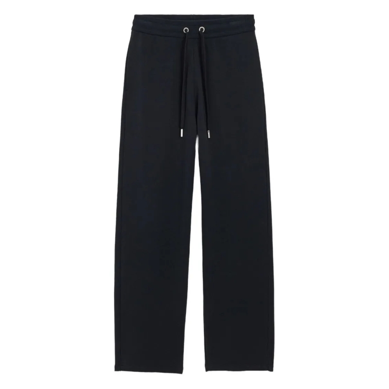 AMI Paris Anzugshose Relaxed Fit Trousers With Drawstring Waistband Black