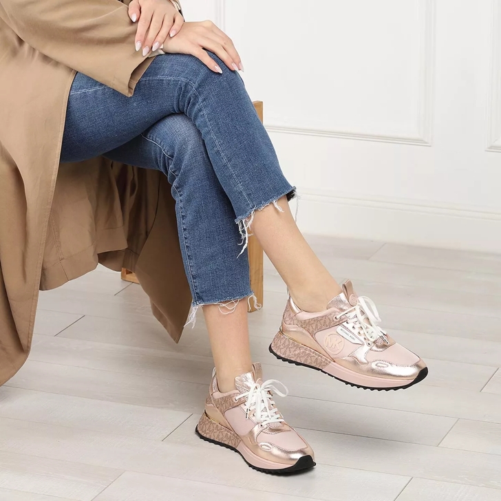 Michael kors tennis on sale shoes rose gold