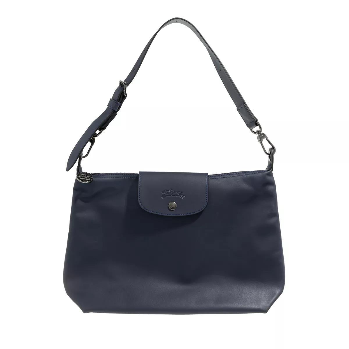 Longchamp Shoulder Bag Medium Navy Hobo Bag