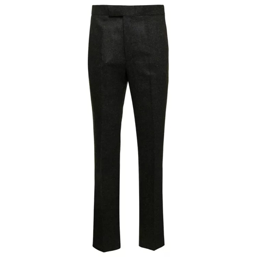 Thom Browne Fit 1 Backstrap Trouser In Shetland Black Pantaloni