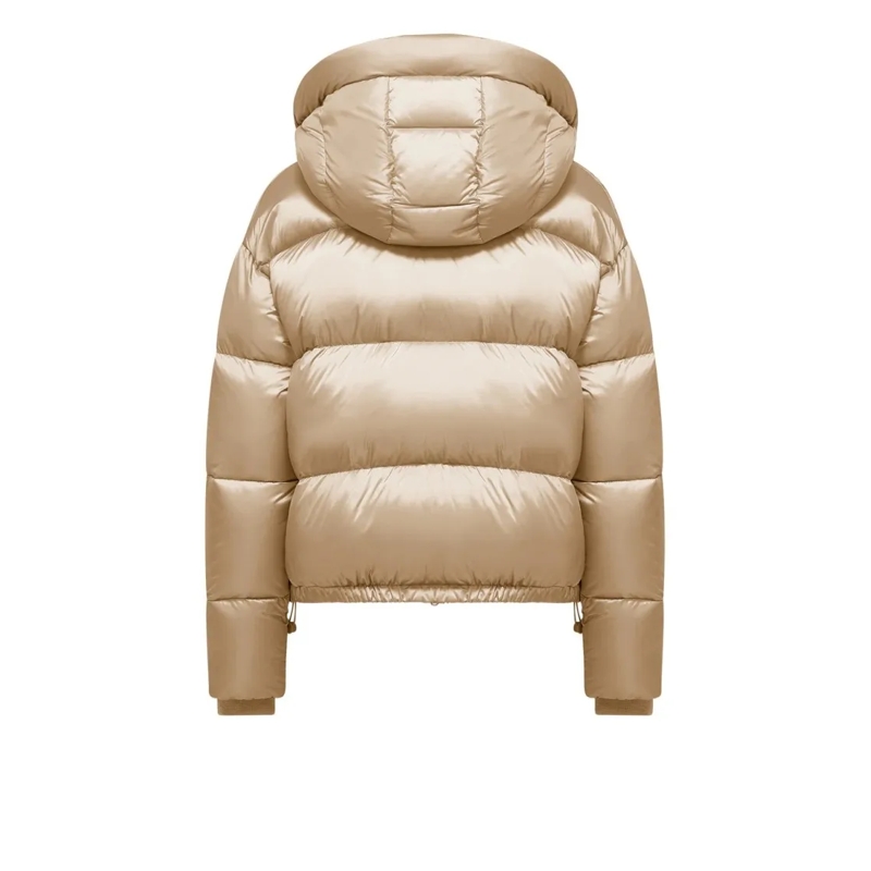 Bomboogie  Cropped Down Jacket With Fixed Hood Neutrals(Image 5)