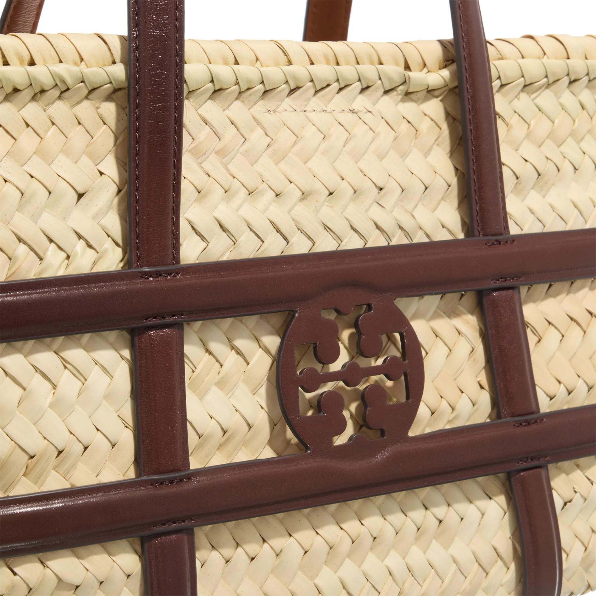 TORY BURCH Bucket bags Ella Straw Small Basket in beige