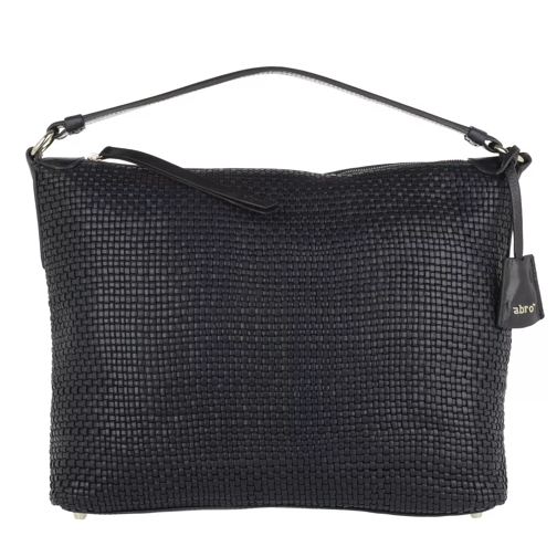 Abro Mini Eleonor Weave Leather Shoulder Shopper Navy Shopping Bag