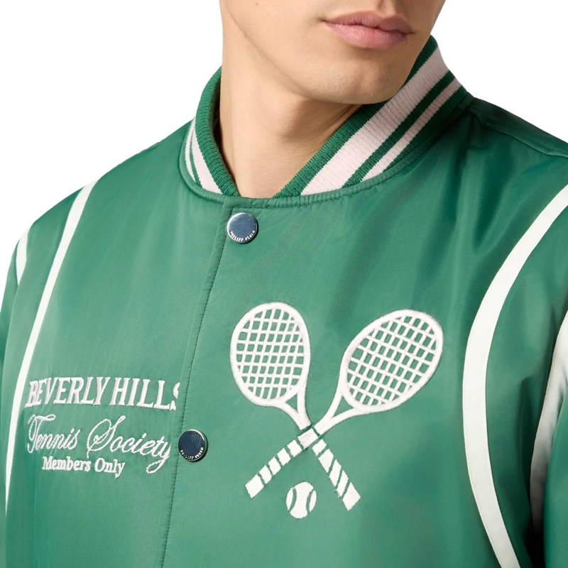 Philipp Plein Daunenjacke College Bomber Tennis Club grün(Image 5)
