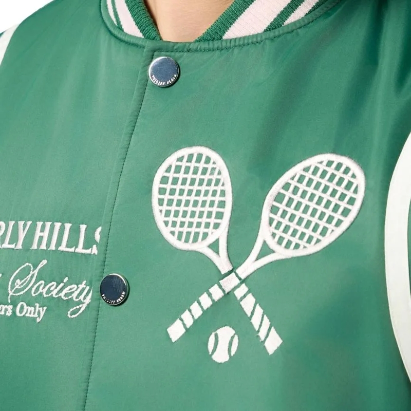 Philipp Plein Blouson College Bomber Tennis Club grün(Image 5)