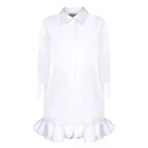 Blanca Vita Mini Dress With Long Sleeves White 