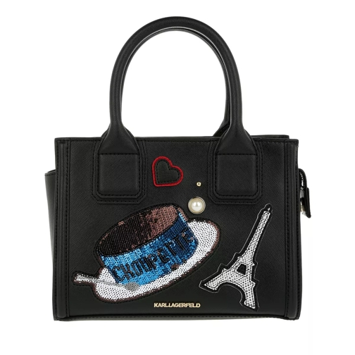 Karl Lagerfeld Paris Mini Tote Black Rymlig shoppingväska